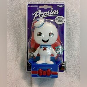Funko Popsies Ghostbusters “Stay Puff” figurine with Pop-up message.